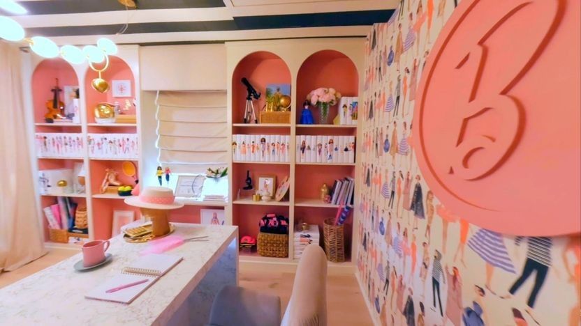 Barbie Dream House office then
