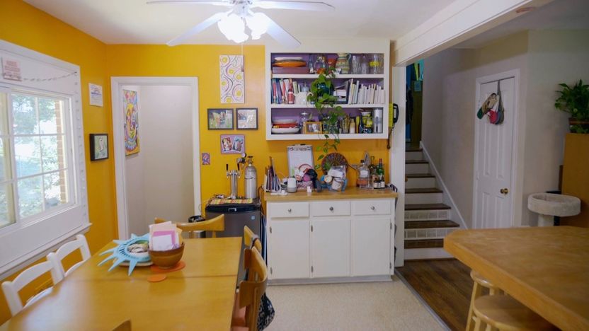 This home has too much of a good thing: specifically, the color orange.