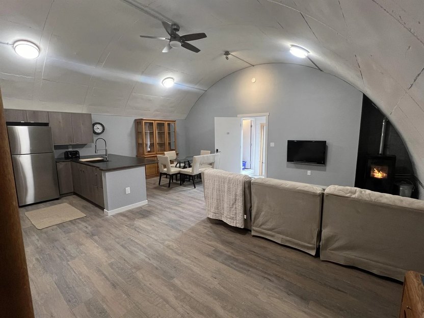 It feels like a buried quonset hut.