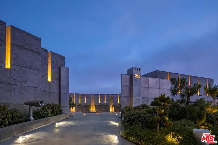 James Jannard's brutalist styled cement fortress in Trousdale Estates