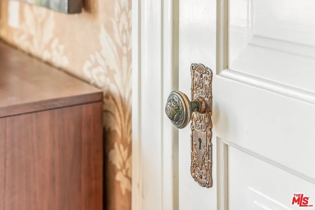 Some of the beautiful hardware is also original.