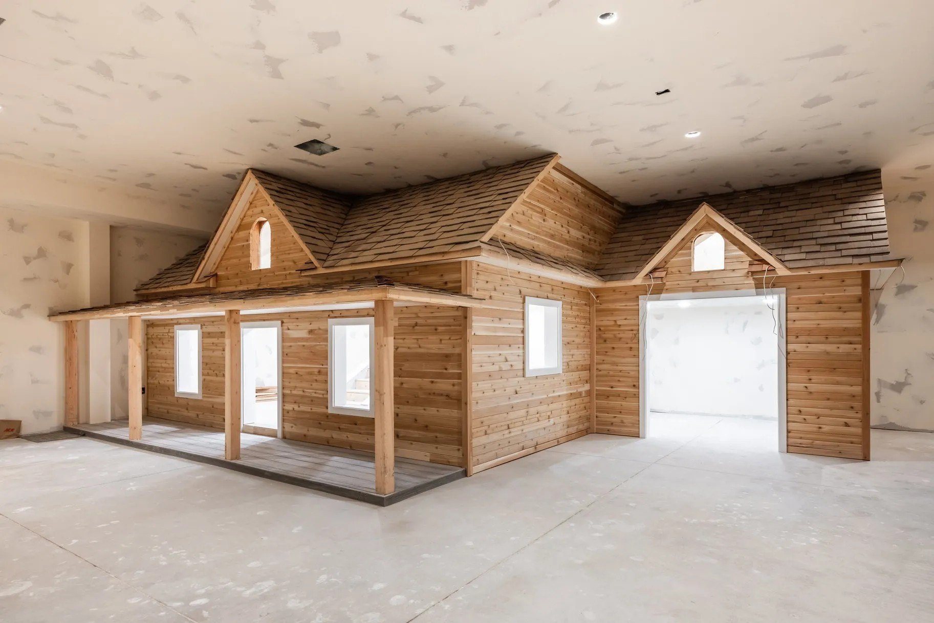 This lifelike underground playhouse is another hidden, whimsical feature.