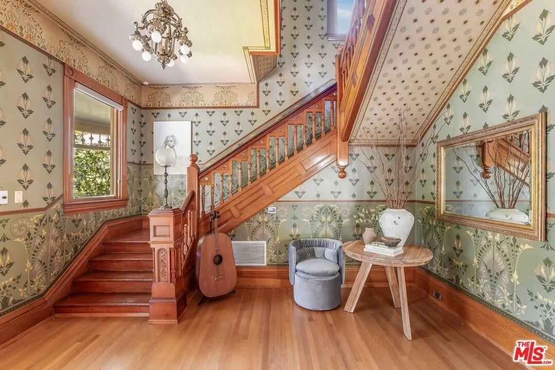 That staircase, remarkably restored, dates back to 1899.