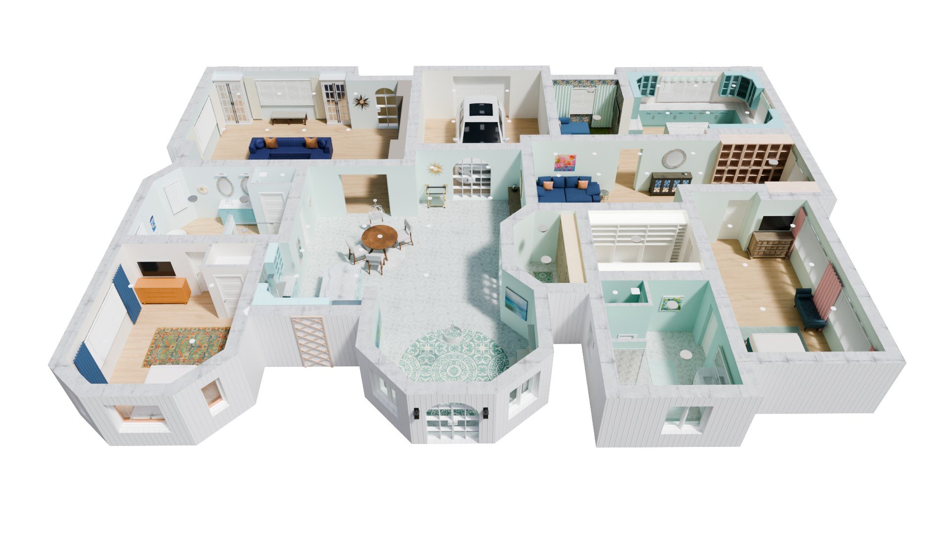 The general design is inspired by the idea that Superman’s powers would have allowed him to see spectrums of color differently than the average human being.