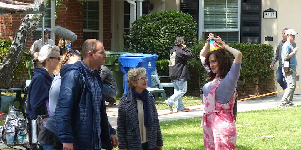 At home in Hollywood, Andy Samberg Shoot